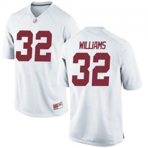 Men's Alabama Crimson Tide #32 C.J. Williams White Replica NCAA College Football Jersey 2403APGL8